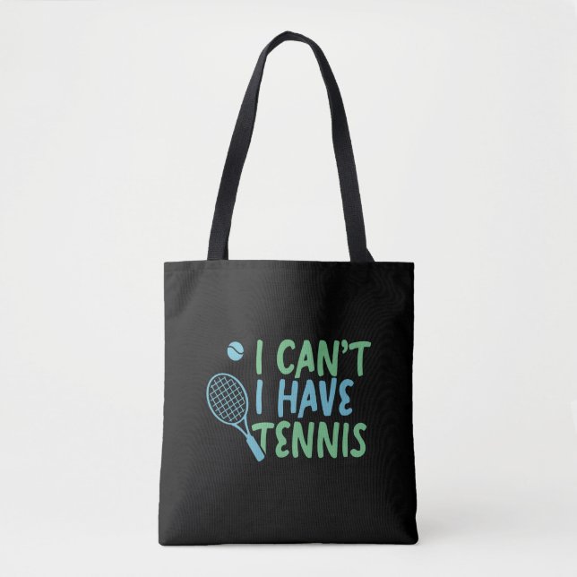 Tennis Sport Funny Tennis Gifts Tygkasse (Framsida)