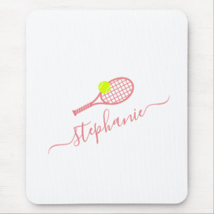 Tennis Sport Monogram Namn Personlig Musmatta