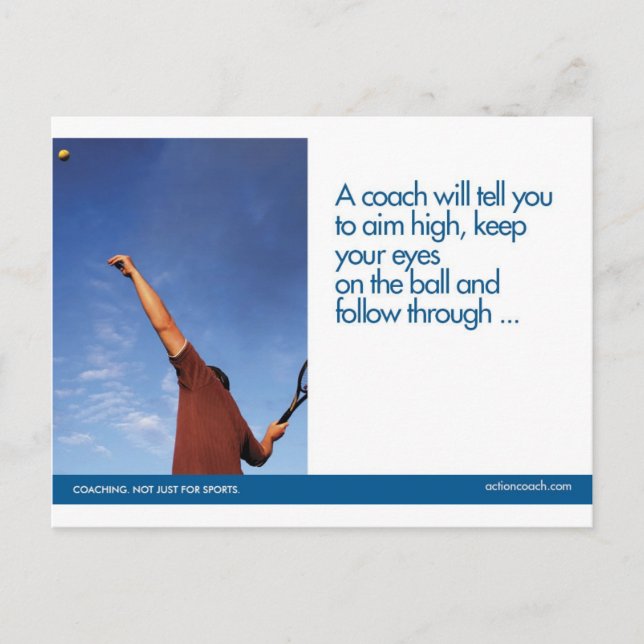 Tennis Sport Postcard Vykort (Framsida)