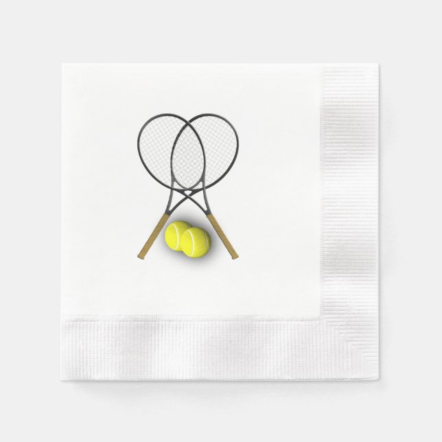 Tennis Sport Theme Pappersservett (Framsidan)