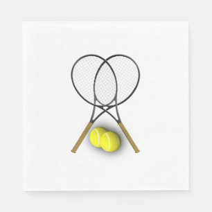 Tennis Sport Theme Pappersservett