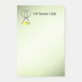 Tennis Sport Theme Personlig Post-it Block