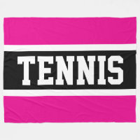 TENNIS Sportig 70-tals Rosa Svart Vit Randig
