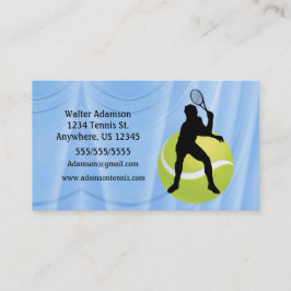 Tennis Sports Emphasis player boll personalize Visitkort