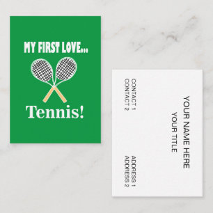Tennis Sports Tennis Coach Visitkort