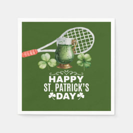 Tennis St. Patrick's day for tennis player     Pappersservett