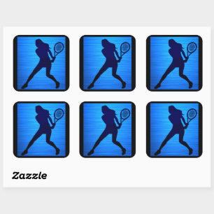 Tennis Stickers Fyrkantigt Klistermärke