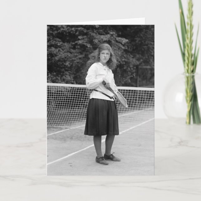 Tennis Stil 1920-talet Kort (Framsida)