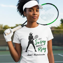 Tennis Syster Avskedssving Före Ringen T Shirt