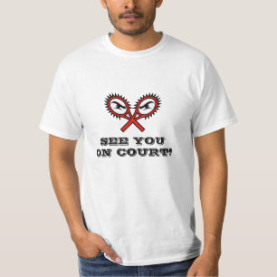 Tennis T-Shirt med humor Vi ses på banan!