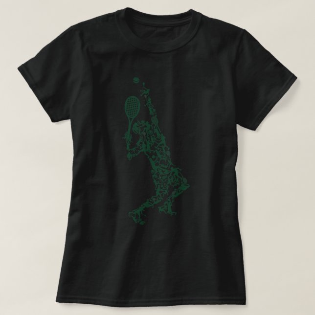 Tennis T Shirt Player Positions Bollar Racket in d (Design framsida)