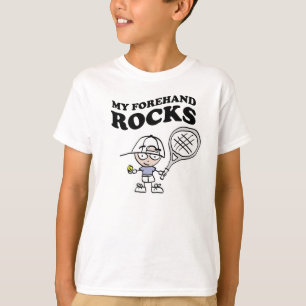 Tennis t shirts med lustig slogan och ordspråk