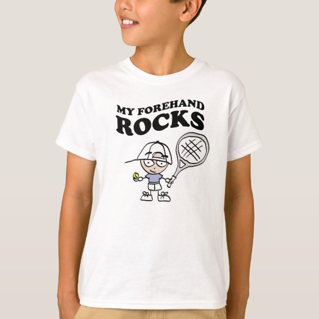 Tennis t shirts med lustig slogan och ordspråk (Framsida)