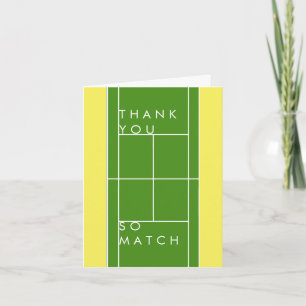 Tennis Tack för hjälpen Kort