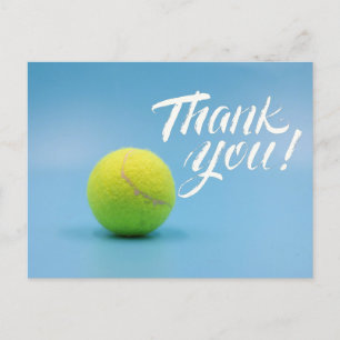Tennis Tack, kort med boll i blått