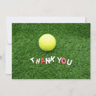 Tennis Tack med boll på grönt Kort