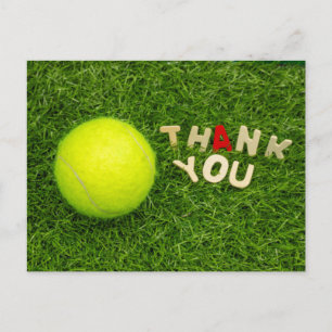 Tennis tack vykort