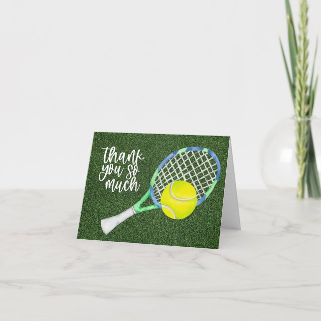 Tennis tackkort till boll vid domstol (Framsida)