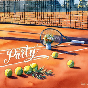 Tennis tackkort till boll vid domstol