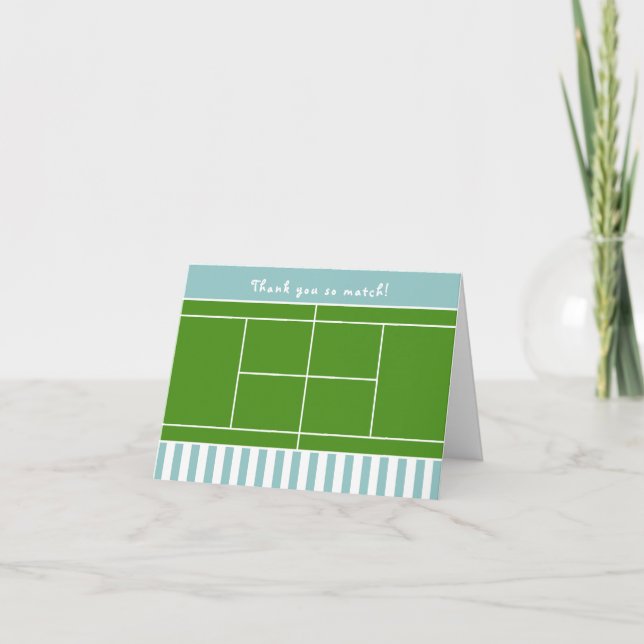 Tennis Tacksamhetskort Tack Kort (Framsida)