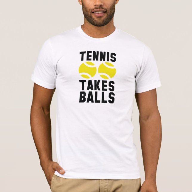 Tennis tar bollar t-shirt (Framsida)