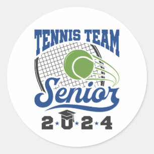 Tennis Team Senior Class of 2024 Runt Klistermärke