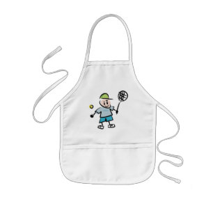 Tennis Tecknad small Kids' Apron Barnförkläde