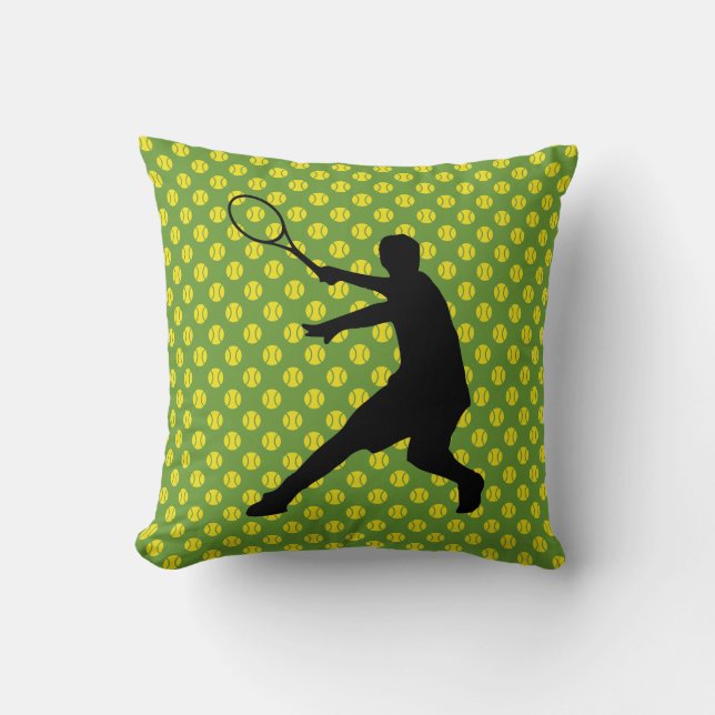 Tennis Tema dekoration dekorativ kudde cushion pri (Framsida)