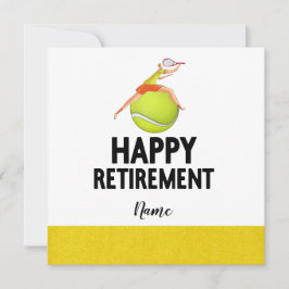 Tennis tema för Pension till Tennis Player Kort