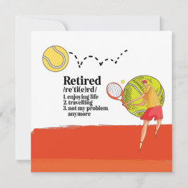 Tennis tema för Pension till Tennis Player Kort