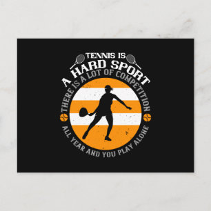 Tennis - Tennis är en hård sport Vykort
