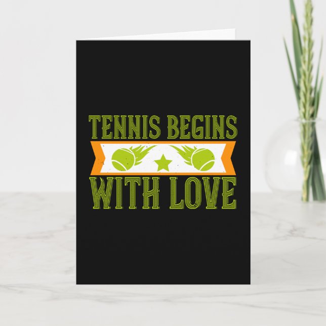 Tennis - Tennis Begins With Kärlek Kort (Framsida)