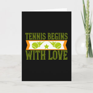 Tennis - Tennis Begins With Kärlek Kort
