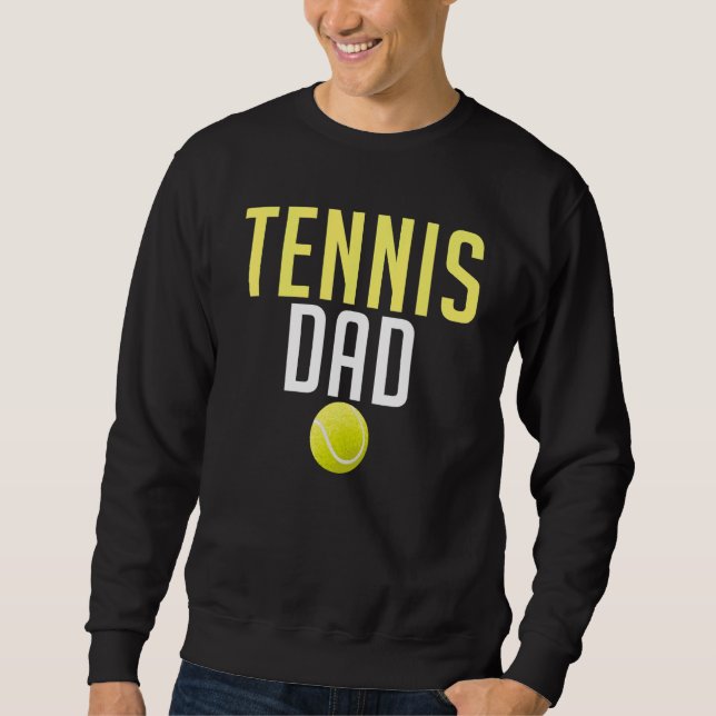 Tennis   Tennis Dad Lång Ärmad Tröja (Framsida)
