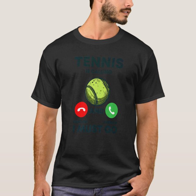 Tennis Tennis Racket Tennis Boll Tennis Court Tenn T Shirt (Framsida)