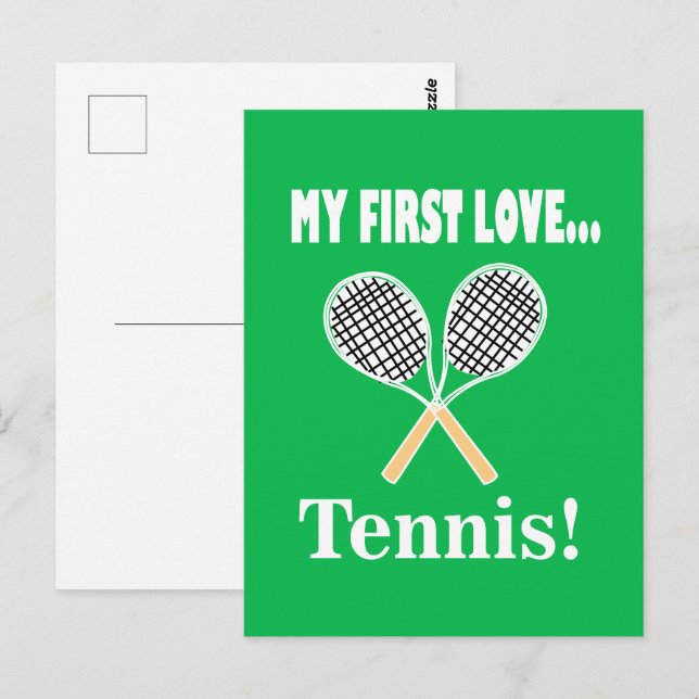 Tennis Tennisspelare Vykort (Fram/baksida)