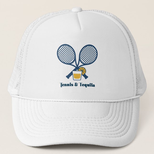 Tennis & Tequila Snygg Tennisfest Keps (Framsida)