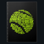 Tennis Terms Tennis Player Spelar upp Tennis Boll Anteckningsbok<br><div class="desc">Tennis Terms Tennis Player Spelar upp Tennis Boll</div>