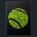 Tennis Terms Tennis Player Spelar upp Tennis Boll Anteckningsbok<br><div class="desc">Tennis Terms Tennis Player Spelar upp Tennis Boll</div>
