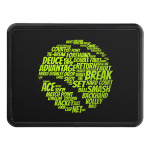 Tennis Terms Tennis Player Spelar upp Tennis Boll Dragkroksskydd