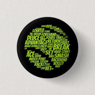 Tennis Terms Tennis Player Spelar upp Tennis Boll Knapp