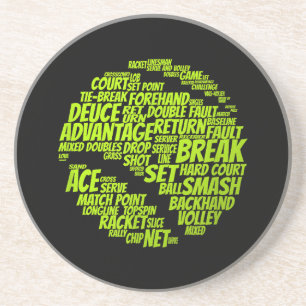 Tennis Terms Tennis Player Spelar upp Tennis Boll Underlägg