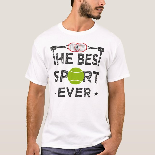 Tennis the Best Sport nånsin T Shirt (Framsida)