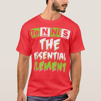 Tennis The Essential Inslag Tennis Älskare Science T Shirt