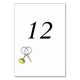 Tennis Theme Bordsnummer Placecards