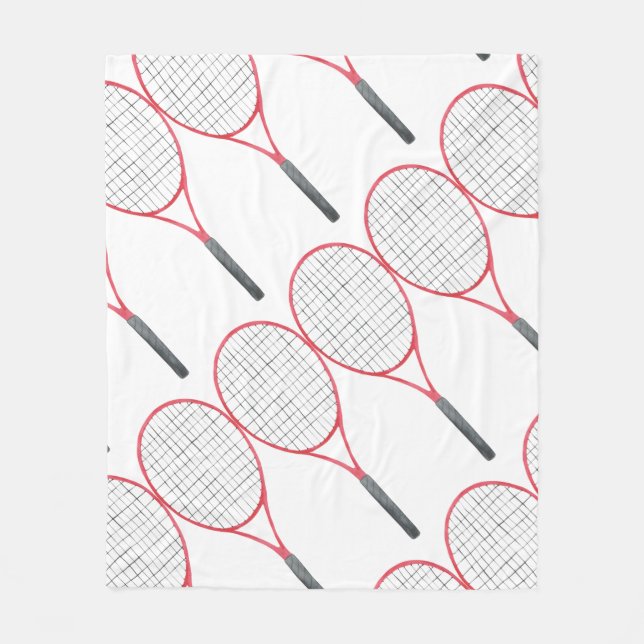 Tennis themed fleecefilt (Framsidan)
