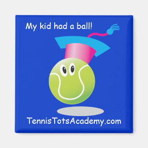 Tennis Tots Academy_My Baby hade boll Magnet