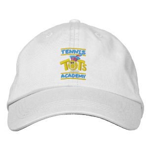 Tennis Tots Academy-staplad logotyp Broderad Keps