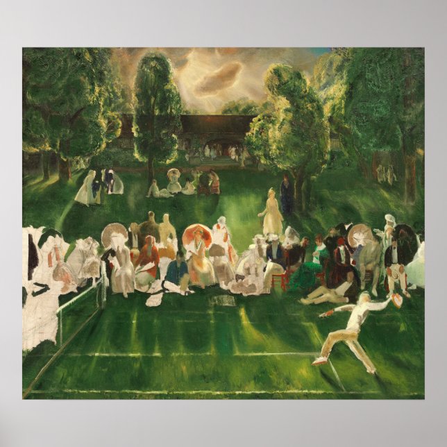 Tennis Tournament - George Bellows Fine Art Poster (Framsidan)