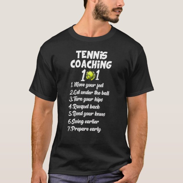 Tennis Tränar 101 Best Tennis Tränar Tips T Shirt (Framsida)